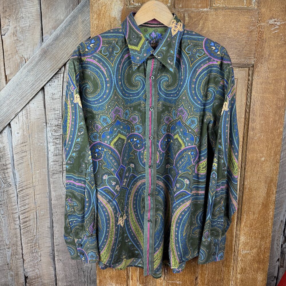 Robert Graham :Patterned Button Down Size Large - image 1